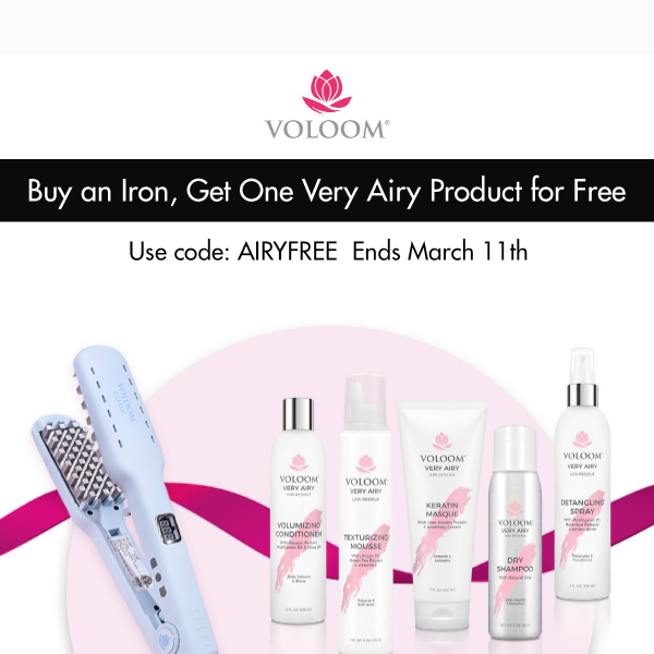 Buy an Iron, Get One Very Airy Product For Free 🎉