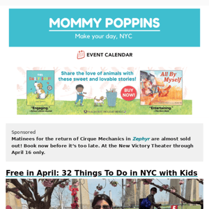 Free in April: 32 Things To Do in NYC with Kids