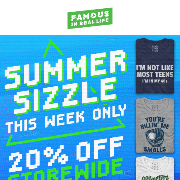 Summer Sizzle ☀️ 20% Off Graphic Tees and More