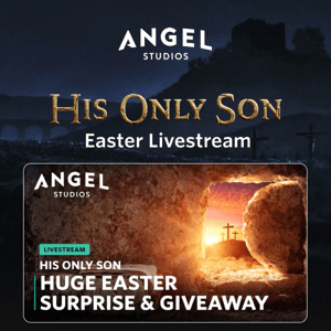 His Only Son announcement and giveaway - Join the Palm Sunday livestream