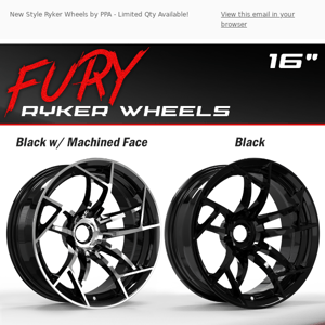 NEW // 16" Fury Wheels for the Can-Am Ryker