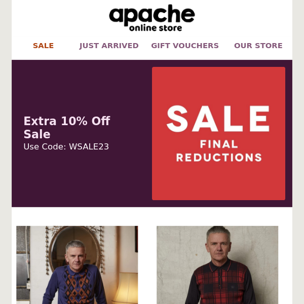 Apache FINAL Sale Reductions + Extra 10% Off