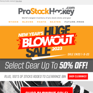 Shop PSH Huge Hockey Blowout Sale! 🏒