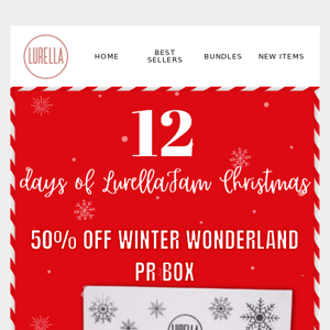 LurellaFam XMAS Day 6❤️: 50% OFF Winter Wonderland PR Box! 🎄😍