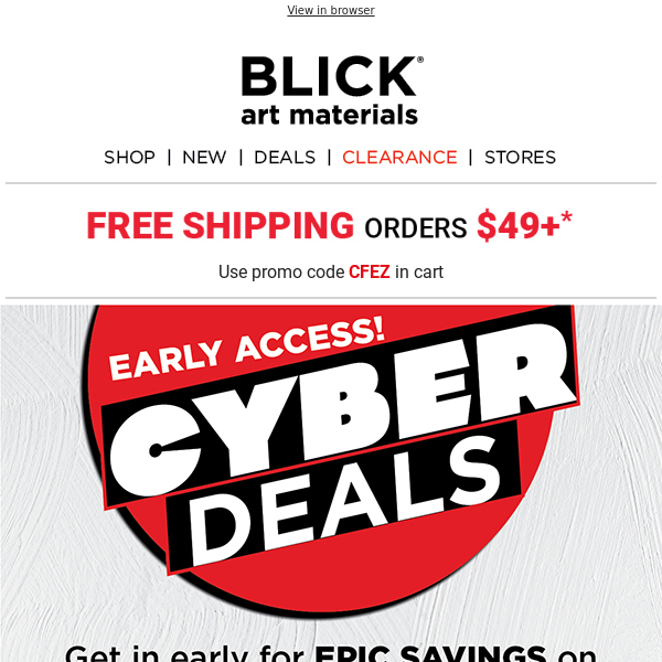 🎉 Early access: CYBER DEALS 🎉