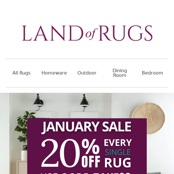 ⚠️ Get 20% Off Every Single Rug ⚠️