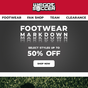 Fresh Footwear Markdown! Up To 50% Off