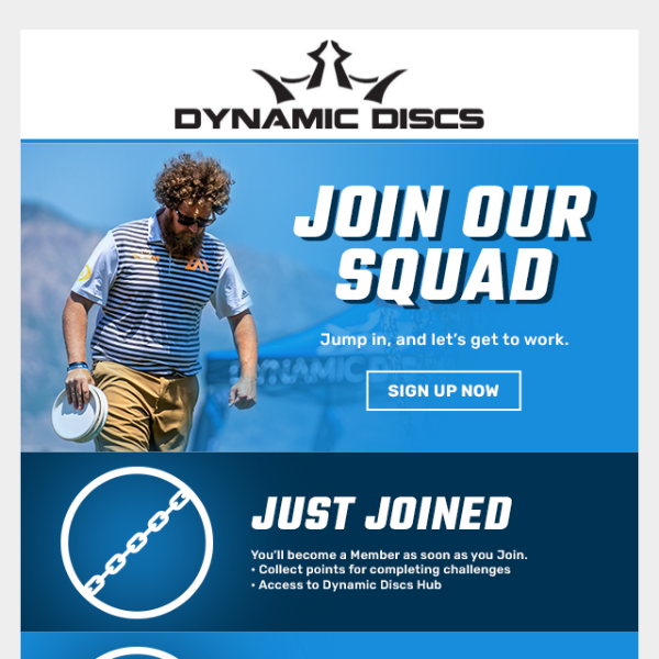 Dynamic Discs Join Our Squad