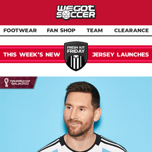 Fresh Kit Friday | Argentina, Arsenal, Juve & more