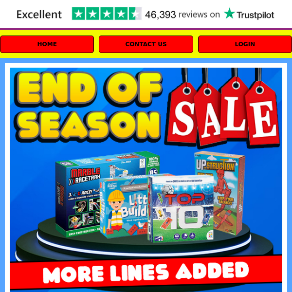 End Of Season Sale Ends In 24 Hours! Up To 70% OFF!