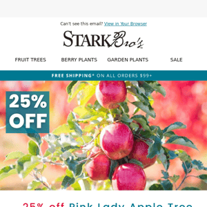 💕🍎 25% off Pink Lady Apple Tree +60 other sale items!