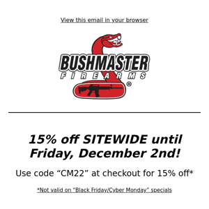 15% off SITEWIDE continued!