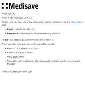 Welcome to Medisave USA LLP