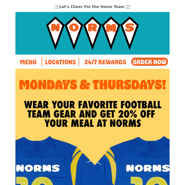 🏈It's Time For MNF....Show Your Team Pride & Get 20% Off!