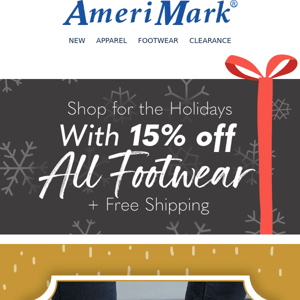 Step into Savings with 15% off ALL Footwear!