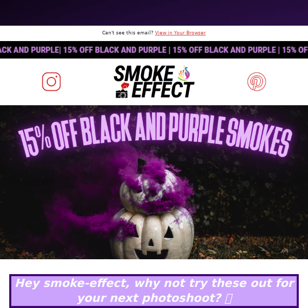💜 15% off ALL black and purple smokes! 🖤