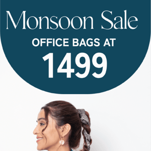 Exclusive Monsoon Offer: Grab Office Bags at Just Rs. 1499! Limited Time Only