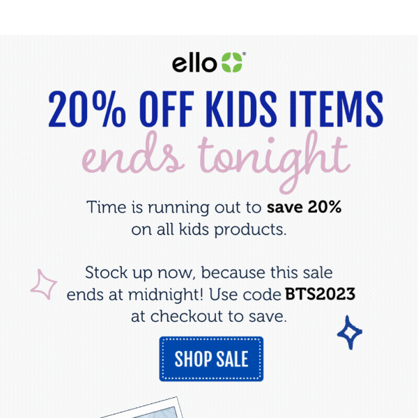 The Back To School Sale Is Here! 🎒 - Ello Products