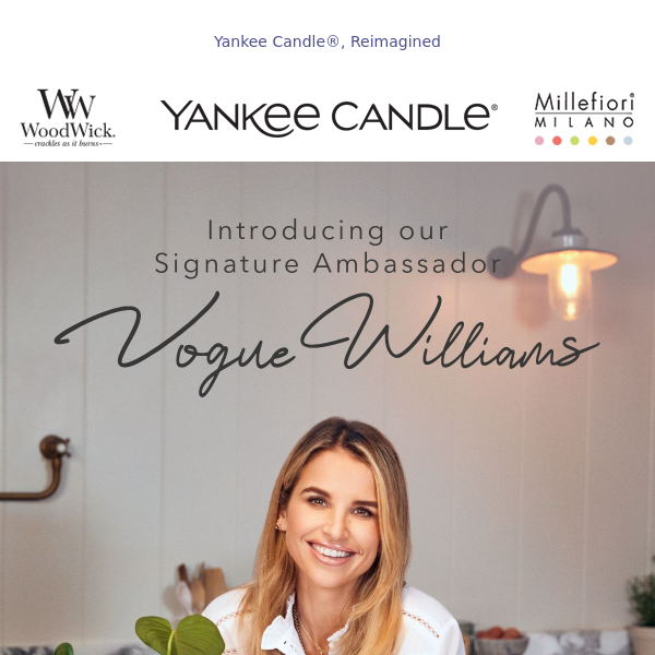Vogue Williams Yankee Candles New BA –