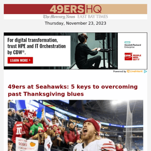 49ers at Seahawks: 5 keys to overcoming past Thanksgiving blues
