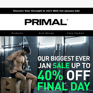 Final Day For Up To 40% Off