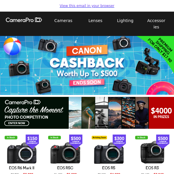 Last Chance To Claim Up To $500 Canon Cashback!