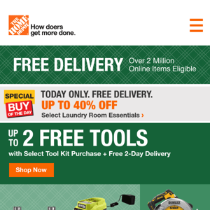 FREE Tools with Purchase → Get Yours