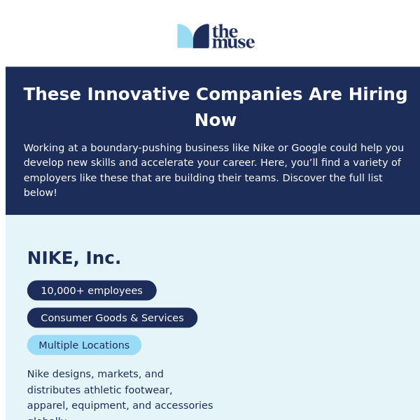 Get hired at an innovative company