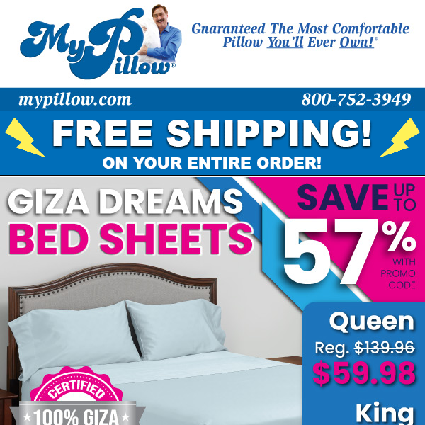 Best Price Ever $59.98 Queen Giza Dreams Bed Sheet Sets!