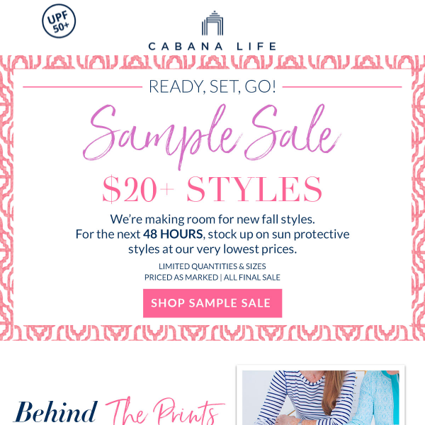 Going, going, gone! 👀 $20+ Sample Sale