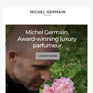 Michel Germain, the award-winning Parfumeur