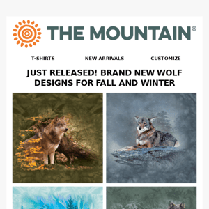 NEW! Wolf Designs for Fall