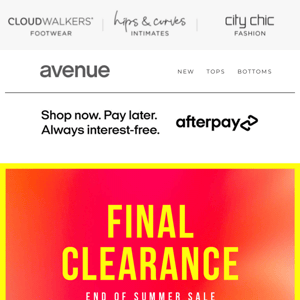 Final Summer Clearance Starts Now: Up to 80% Off*