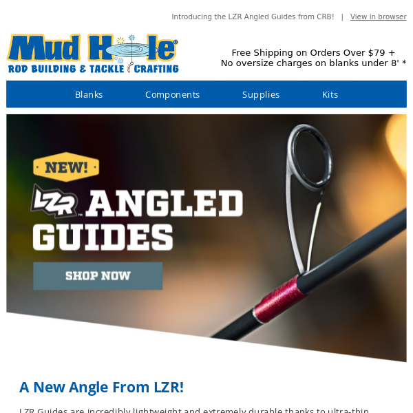 New Release: LZR Angled Rod Guides! - Mud Hole Tackle