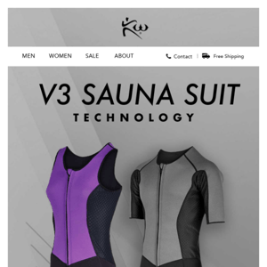 Our V3 Sauna Suit Technology