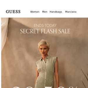 Ending Today: Secret Flash Sale