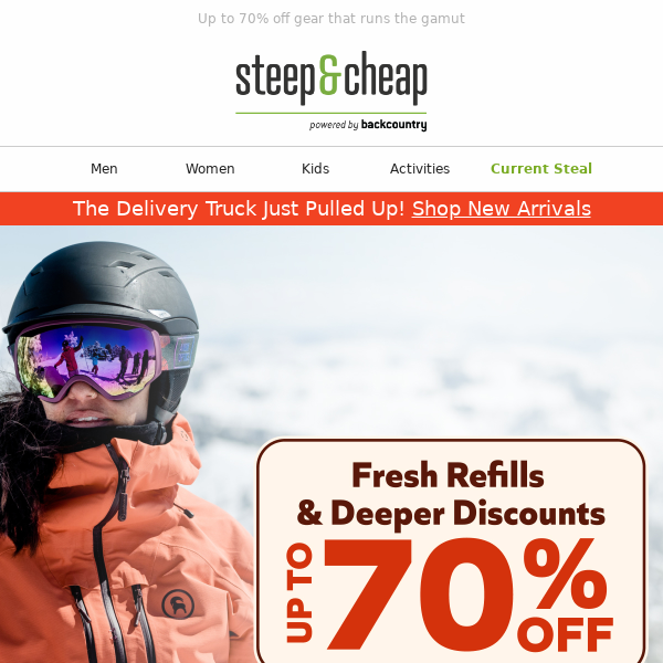 Don’t miss our deepest discounts on Backcountry & Stoic