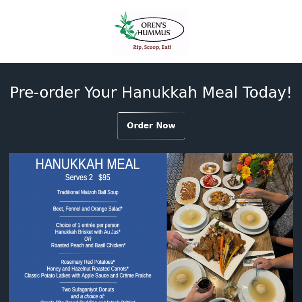 Hanukkah Menu Released!