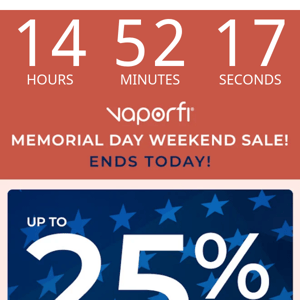 Memorial Day Sale Alert ✅ Don't miss 20% off MigVapor!