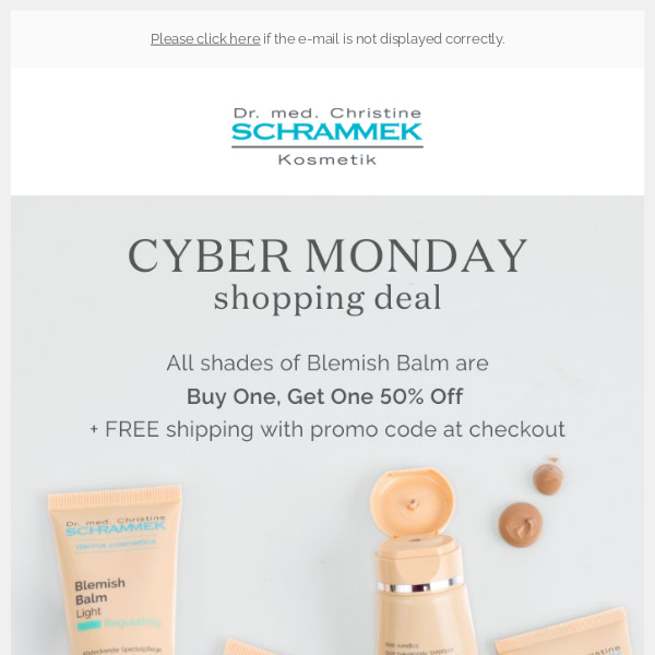 CYBER MONDAY: The Biggest Sale of the Year on Blemish Balm