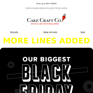 ⚠️Don't Miss Out - Black Friday LIVE 🔴 More Lines added!