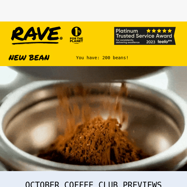 🎉New Coffee Beans & Exclusive October Previews from Rave Coffee🎉