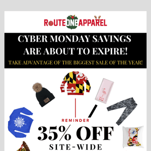 Seriously Route One Apparel... do you want to miss out on Cyber Monday?