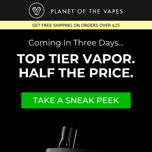 Wanna take a peek at our new vape? 👀