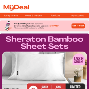 RESTOCK! Sheraton Bamboo Sheets
