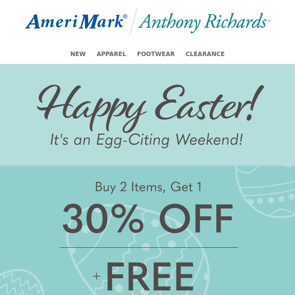 It's an Egg-Citing Weekend! Get 30% off + Ship FREE
