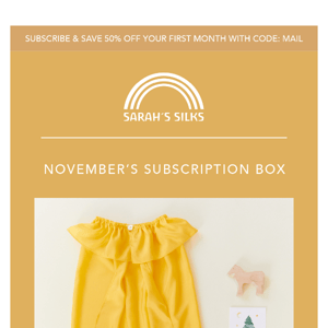 NOVEMBER'S SUBSCRIPTION BOX 💛🐴