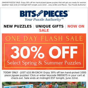 30% OFF Puzzle Sale Ends @ Midnight