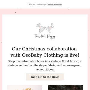 Our Christmas collaboration with OsoBaby Clothing is live!