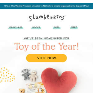 We’re Nominated for Toy of The Year!